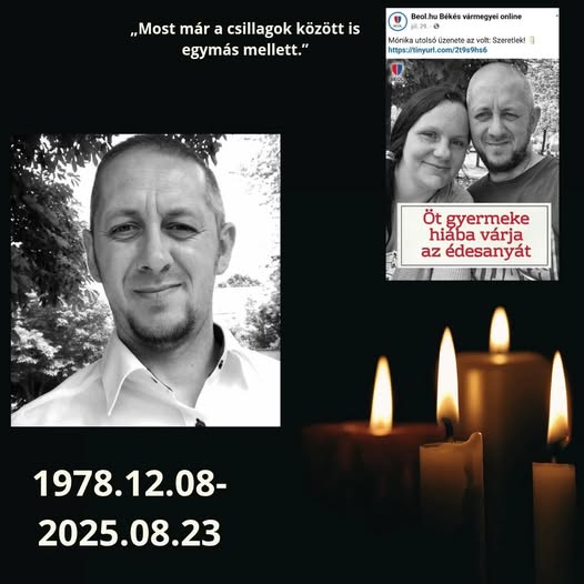 5 gyermek maradt árván, miután egy hónappal ezelőtt az édesanyjuk Mónika, tegnap pedig az édesapjuk Szabolcs elhunyt.