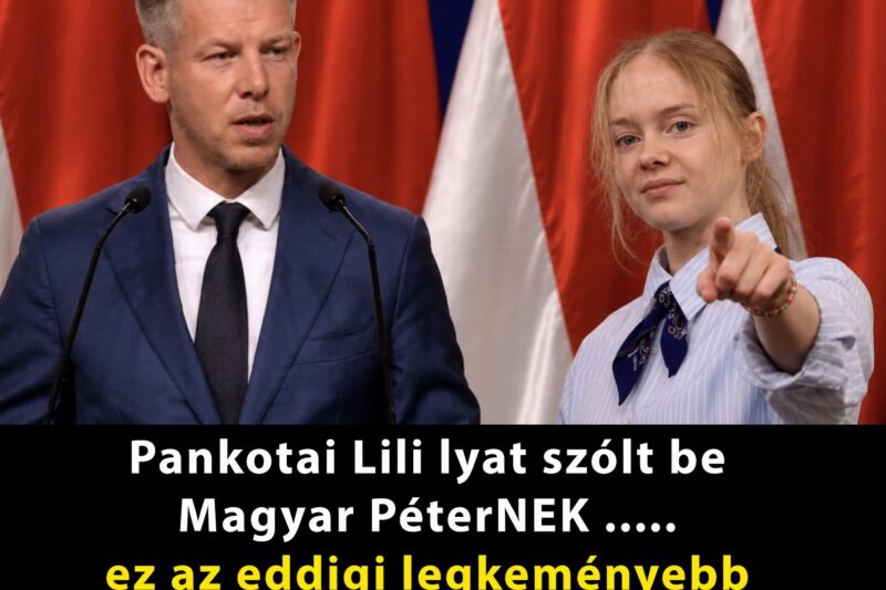 Pankotai Lili lyat szólt be Magyar Péternek……., ez az eddigi legkeményebb kritika ! 👇 𝗖𝗶𝗸𝗸 𝗮 𝗵𝗼𝘇𝘇𝗮́𝘀𝘇𝗼́𝗹𝗮́𝘀𝗯𝗮𝗻