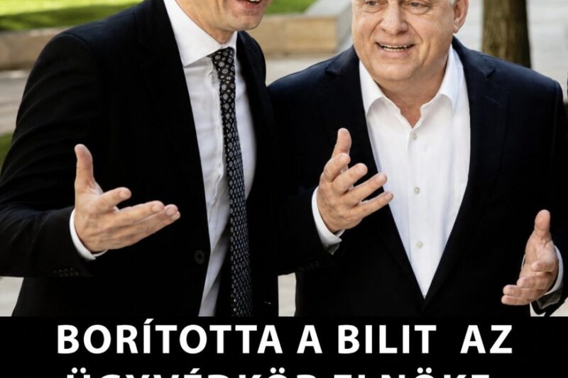 BORÍTOTTA A BILIT AZ ÜGYVÉDKÖR ELNÖKE: VEZETŐ POLITIKUSOK IS BÖRTÖNBE KERÜLHETNEK