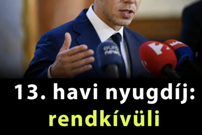 13. havi nyugdíj: rendkívüli bejelentést tett a Tisza-kormány
