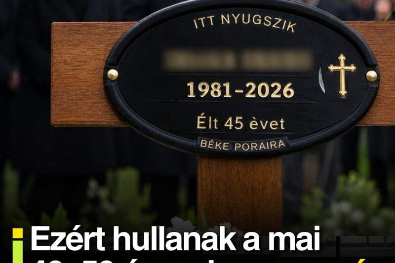 Ezért hullanak a mai 40–50 évesek: Fájdalmas igazság!