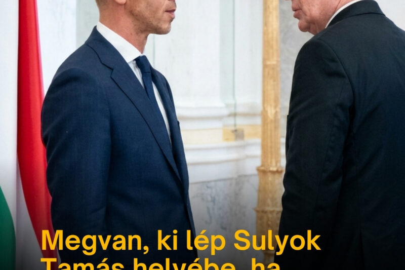 Megvan, ki léphet Sulyok Tamás helyébe, ha távozik