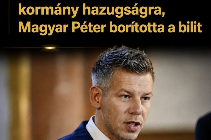Fény derült egy 16 éves kormány hazugságra, Magyar Péter borította a bilit