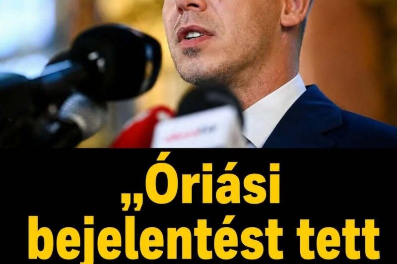 Óriási bejelentést tett reggel Magyar Péter !