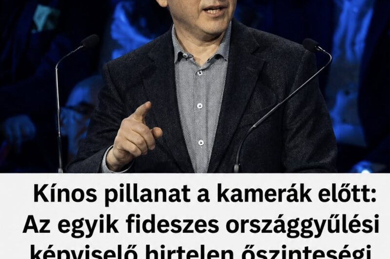 Kínos pillanat a kamerák előtt: Az egyik fideszes országgyűlési képviselő hirtelen őszinteségi rohamot kapott, kamerák előtt elszólta magát!