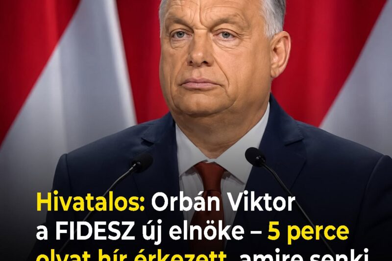 Hivatalos: Orbán Viktor a FIDESZ új elnöke