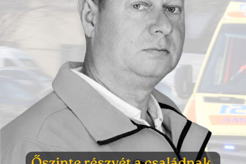 Szolgálatteljesítés közben meghalt Tóth József, a Nyírábrányi Mentőszolgálat bajtársa.
