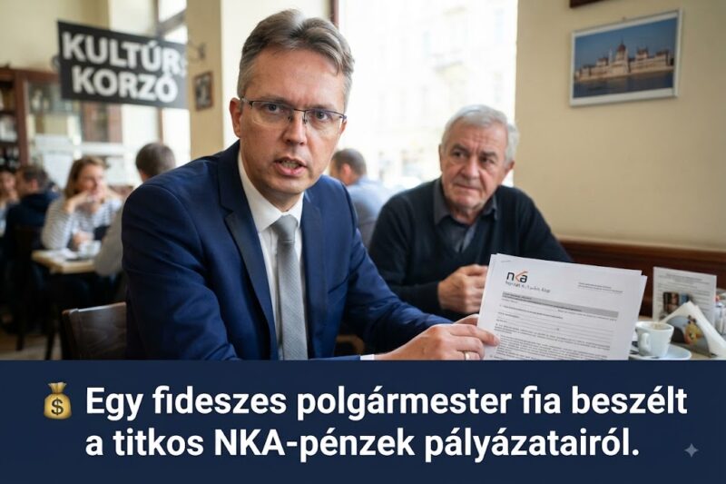 💰 Egy fideszes polgármester fia beszélt a titkos NKA-pénzek pályázatairól.
