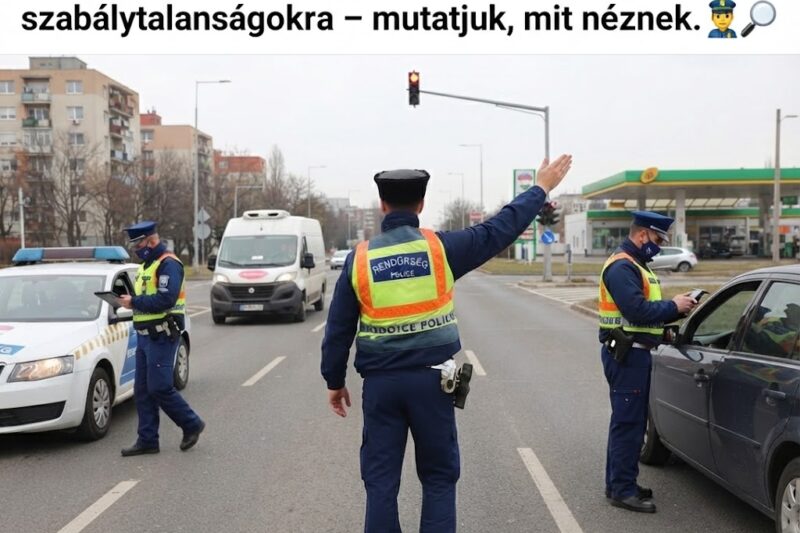 🚨 HÉTFŐTŐL ORSZÁGOS RAZZIA INDUL – A RENDŐRSÉG MINDENHOL FIGYELNI FOG!