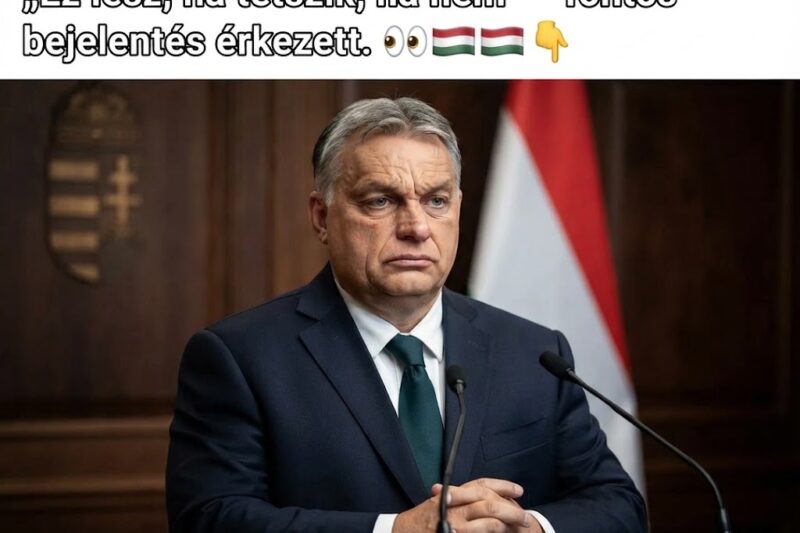 🚨 VÁRATLAN DÖNTÉST HOZOTT ORBÁN VIKTOR: EZ LESZ, HA TETSZIK, HA NEM!