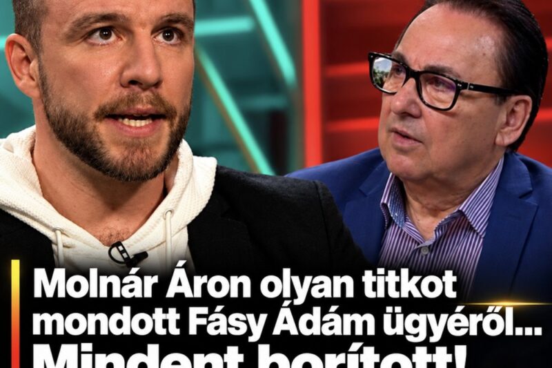 Molnár Áron olyan titkot mondott Fásy Ádám ügyéről….Mindent borított! 👇𝐂𝐢𝐤𝐤 𝐚 𝐡𝐨𝐳𝐳𝐚́𝐬𝐳𝐨́𝐥𝐚́𝐬𝐨𝐤𝐧𝐚́𝐥! – MindenegybenBlog