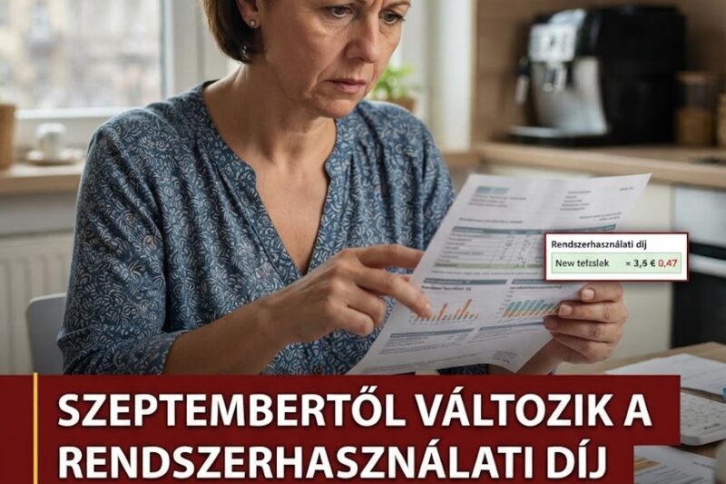 ⚡ SZEPTEMBERTŐL VÁLTOZIK A RENDSZERHASZNÁLATI DÍJ ELSZÁMOLÁSA – EZEK A LEGFONTOSABB VÁLTOZÁSOK!